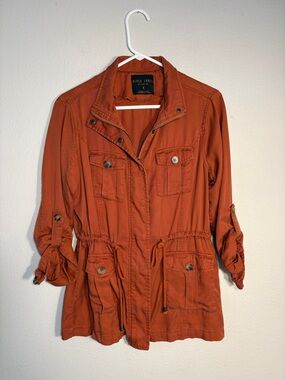 Black Label by C’est Toi Rust Orange Utility Safari Jacket S Boho Gorpcore Cargo